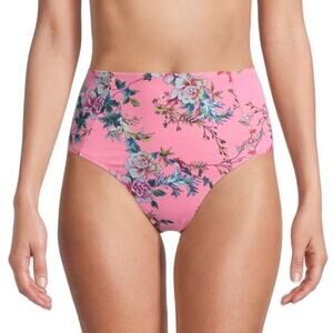 Johnny Was Malakye High Waisted Bikini Bottom Pink Size XS